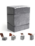 Reposapies ergonomico para oficina con tres alturas ajustables y funda lavable para mayor comodidad