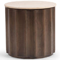 Sillon reclinable electrico piel Duncan, corteza Kalahari