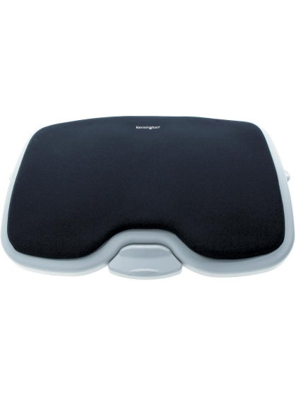 Reposapies Ergonomico con Espuma Viscoelastica Ajuste de Inclinacion y Base Antideslizante Gris Negro