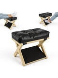 Reposapies ajustable de madera con cojin extraible superficie antideslizante para mejorar la postura
