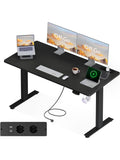 Mesa Elevable Electrica con Carga USB, Tomas Integradas y Dos Memorias de Altura