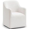Silla giratoria terciopelo Jasmine, crema